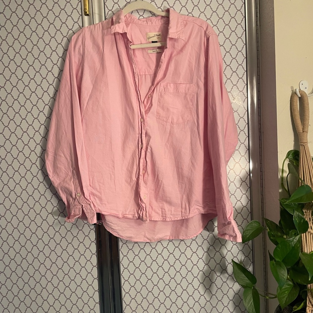 Pink Button-Up Shirt